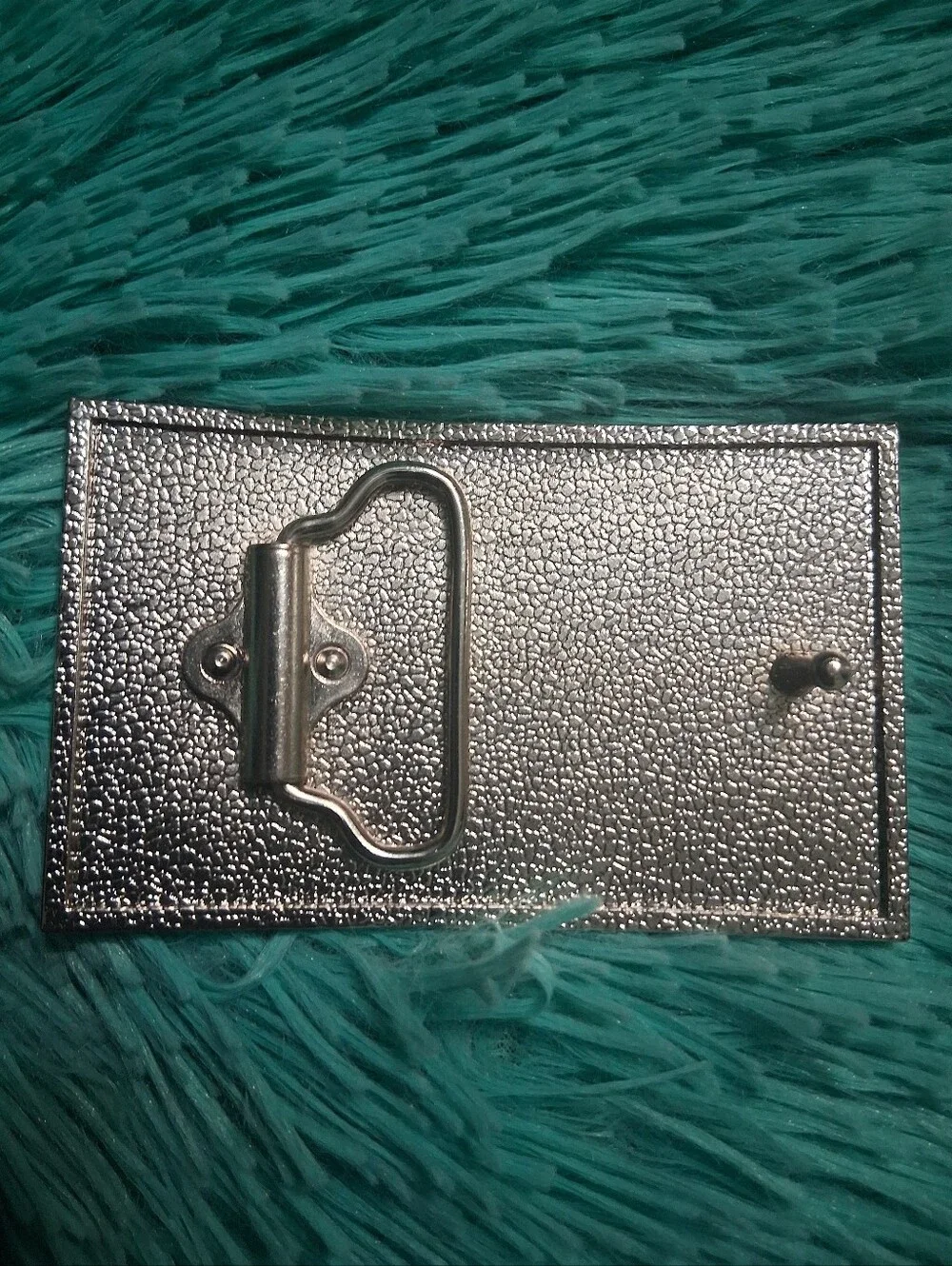 Mexican Flag Enamel Belt Buckle - Green White Red